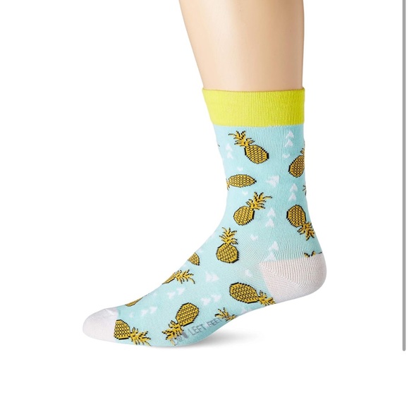 NWT Two Left Feet Pineapple 🍍 Express socks - Picture 1 of 7